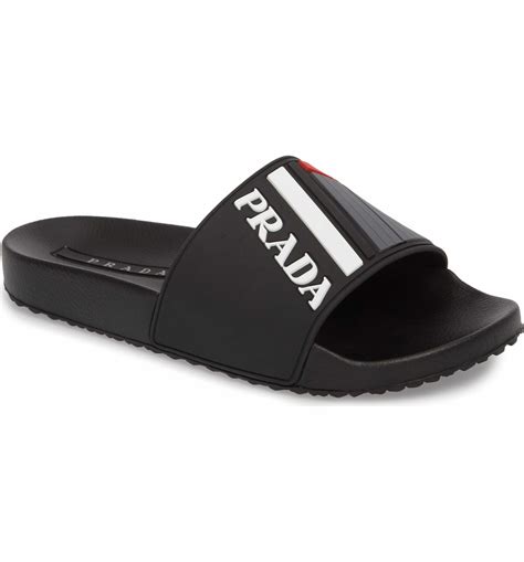 men's prada flip flops|Prada designer slides.